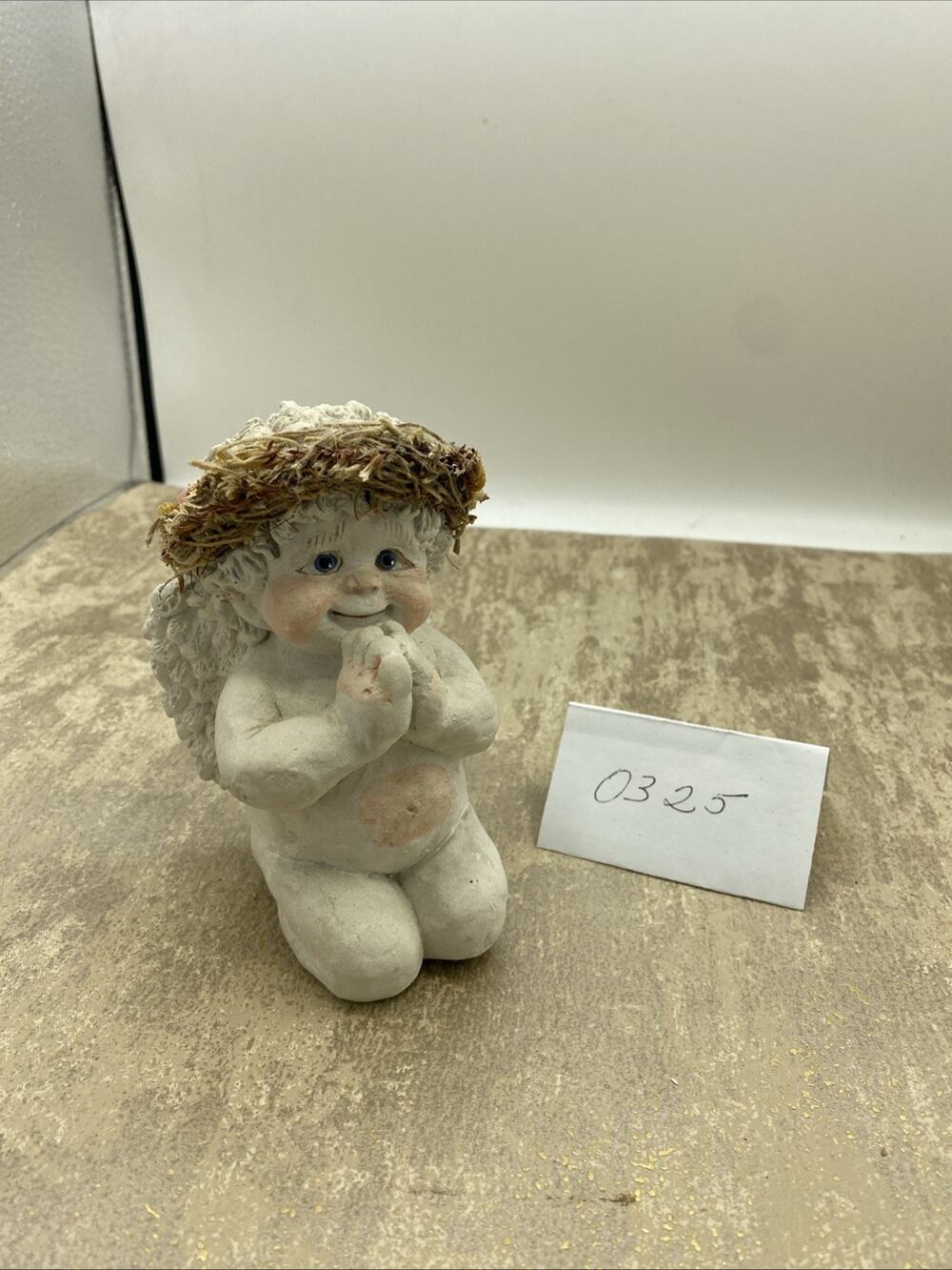 Dreamsicles Figurine Make A Wish Praying Kneeling Angel Cherub 5” Tall 1991 VTG